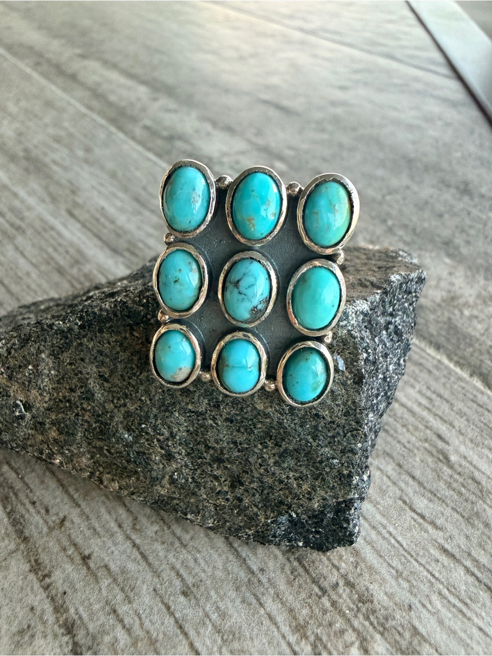 Turquoise Multi-Stone Statement Ring - Picture 2 of 4